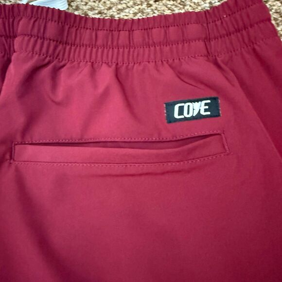 Cove Maroon Joggers Mens Size 3XL Drawstring Hybrid Running Pants EUC Cove USA - Picture 3 of 10